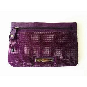 BCBGENERATION CLUTCH JEWELED PURSE PURPLED HANDBAG
